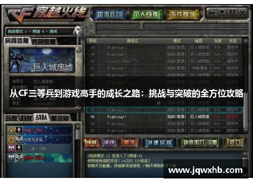 从CF三等兵到游戏高手的成长之路：挑战与突破的全方位攻略